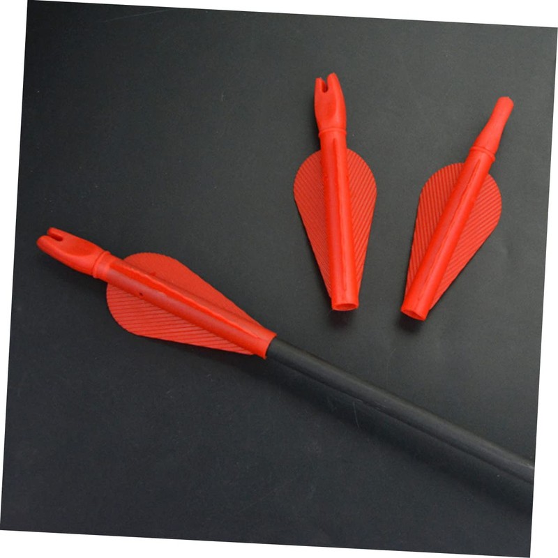 Sosoport 20 Pcs Tail Plastic Material 8mm Size Bow Arrow