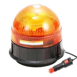 ETUKER 12 V 24 V Orange Rotating Light Magnetic Flash Light Yellow 4x Flash Pattern Car Front Flash Orange Rotating Light Tractor Truck