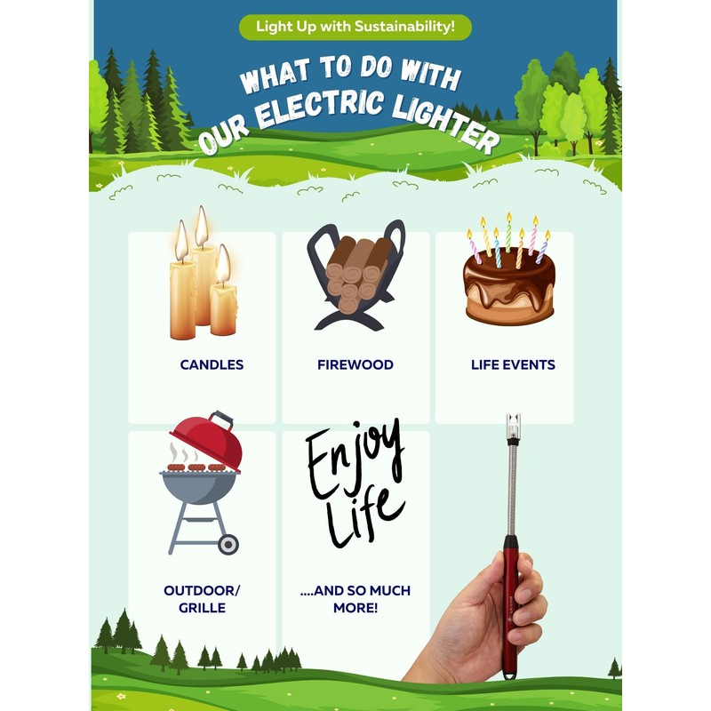Adventure for You - Electric Rechargeable Lighter with Flexible Long