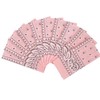 Vamqor 100% Cotton 10 Pack Fine Bandanas(Pink)