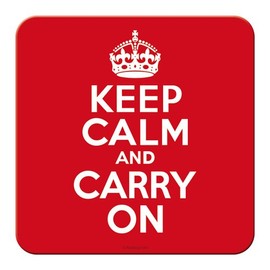 Nostalgic-Art - Keep Calm and Carry United Kingdom -Metal Coasters - 9 x 9 cm