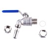 TIZZE 1/2 inch Stainless Steel Ball Valve Weldless Bulkhead for