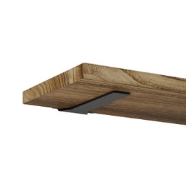 Wallniture Palm 72 inch Floating Shelf, Heavy Duty Brackets Included, Rustic Wooden Shelves for Wall, 1pc, Burnt Finish
