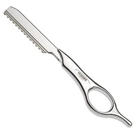 Feather Short Hair Styling Razor, 15.8 cm Length, Silver