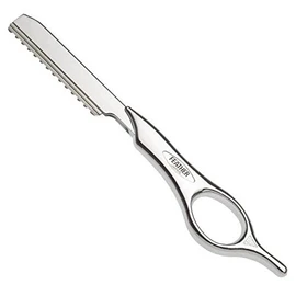 Feather Short Hair Styling Razor, 15.8 cm Length, Silver