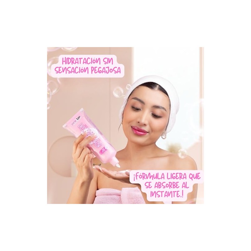 Pink Body Lotion Textura Ice Cream Hidratación Dual Gel Crema