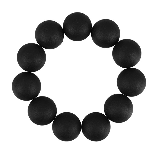 SEWACC 30pcs Plastic Tube End Caps Black Semi Spherical Protective