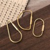 3Pcs Brass Key Chain Ring Screw Lock,Brass Key Ring Gold