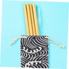 Healeved 5pcs Cotton and Linen Drawstring Storage Pouch for Travel