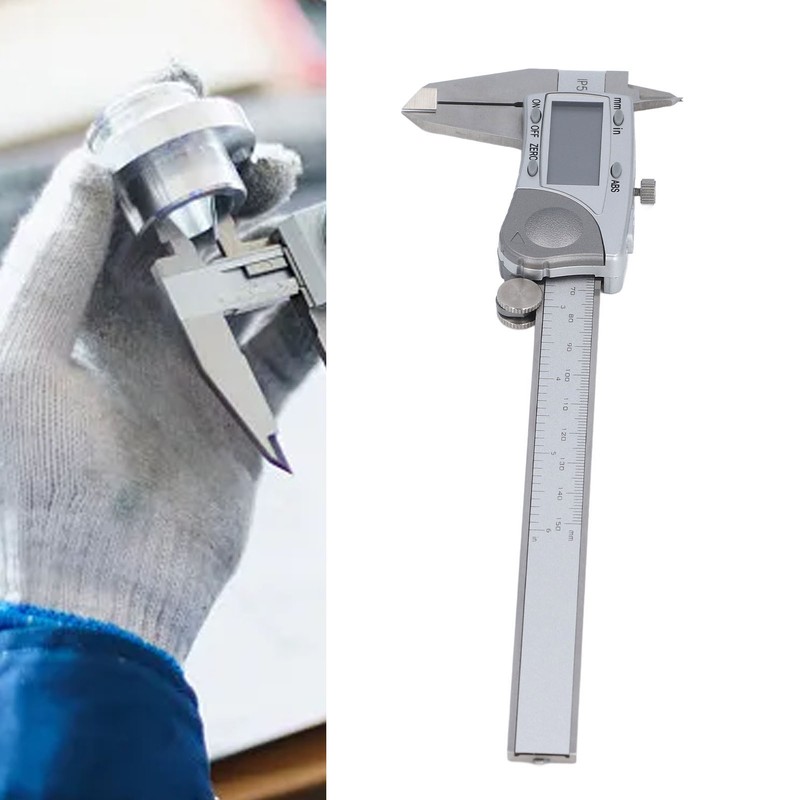 Digital Caliper Measuring Tool Industrial Electronic IP54 Waterproof 0‑6in 0‑150mm