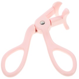 Herramienta para Rizar Pestañas Diseño Compacto y Clip Ajustable, Rizador de Pestañas Portátil en Color Rosa, para Maquillaje Diario y Viajes         