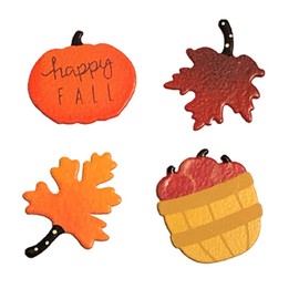 Roeda Brighten Your Life 25004wm Happy Fall Magnets Set of 4 Assorted
