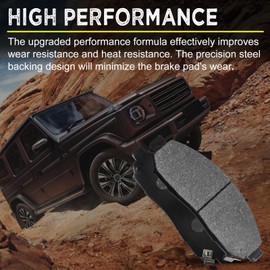 Autosteady Front Ceramic Dics Brakes Pads Replacement for 2009-2019 Toyota Corolla, 2006-2018 RAV4, 2009-2014 Matrix, 2012-2017 Prius V, 2010-2012 Lexus HS250h, Pontiac Vibe, for Scion xB xD 1210