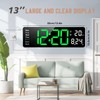 Fuloon Digital Wall Clock, 13 Inch Digital Wall Clock, Large