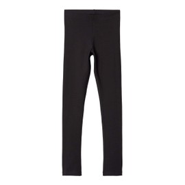 NAME IT Girls' Basic Leggings Organic Cotton Black 146, black