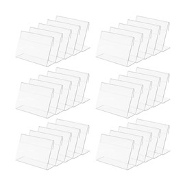 Pack of 30 Acrylic Label Holders, Acrylic Name Card Holder 9 x 6 cm, Acrylic Price Tags for Office, Schools, Shop, Restaurants