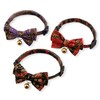 Gilded Gold Bow Tie Cat Collar (Red) with Bell Safety