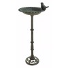 Ebros Gift Rustic Cast Iron Bird Perching On Sunflower Bird