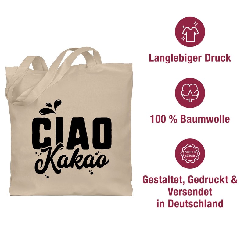 Shirtracer - Cotton Bag - Kitchen - Ciao Cocoa, 2