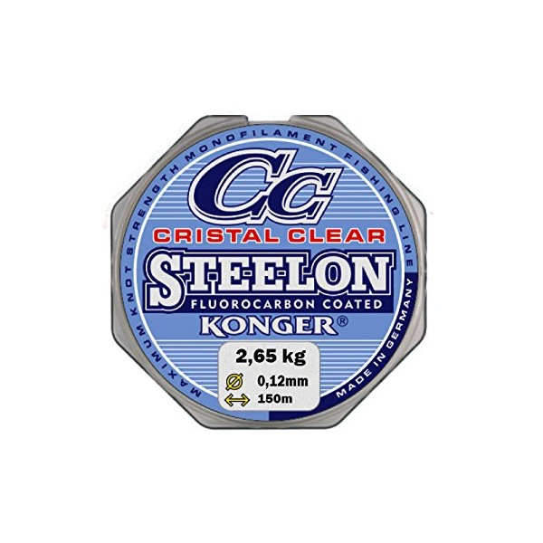 Konger Fishing Line Cristal Clear Fluorocarbon Coated 0.12-0.50 mm/150 m
