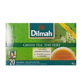 Dilmah Green Tea with Natural Jasmine Petals 20's, 40gm Case Pack of 6