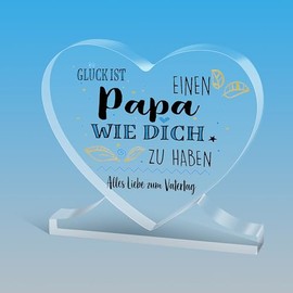 RunFar shop Gift Dad Man Birthday Gift for Father's Day Gift for Men Heart with Desired Text Birthday Gift for Dad Father Man Father's Day Birthday Gift Ideas from Daughter and Son