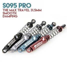 RhinoRC 95mm Crawling Shock with Max Travel 31.5mm Suitable for 4lbs to 12lbs Equipment (S095 Pro-P1)