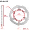 Caltric Red Drive Chain And Sprocket Kit for Honda CR125R