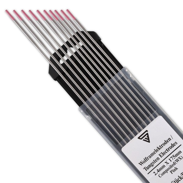 STAHLWERK Tungsten Electrodes 2.4 WX Pink Set of 10