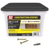 Primesource 114GCS10BK Bulk Construction Screws, 8 by 1-1/4", No Color,