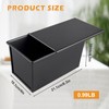 BORDEAG Bread Baking Mould with Lid, Non-Stick Bread Moulds for