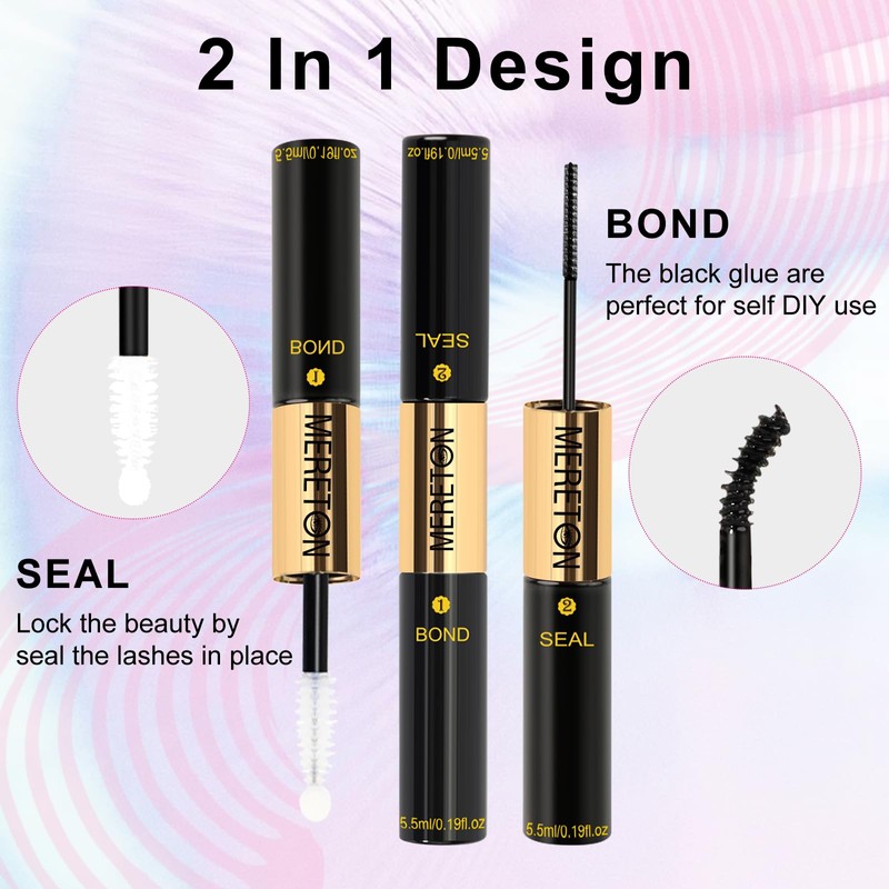 Eyelash Glue for False Eyelashes - 4 pcs Super Strong