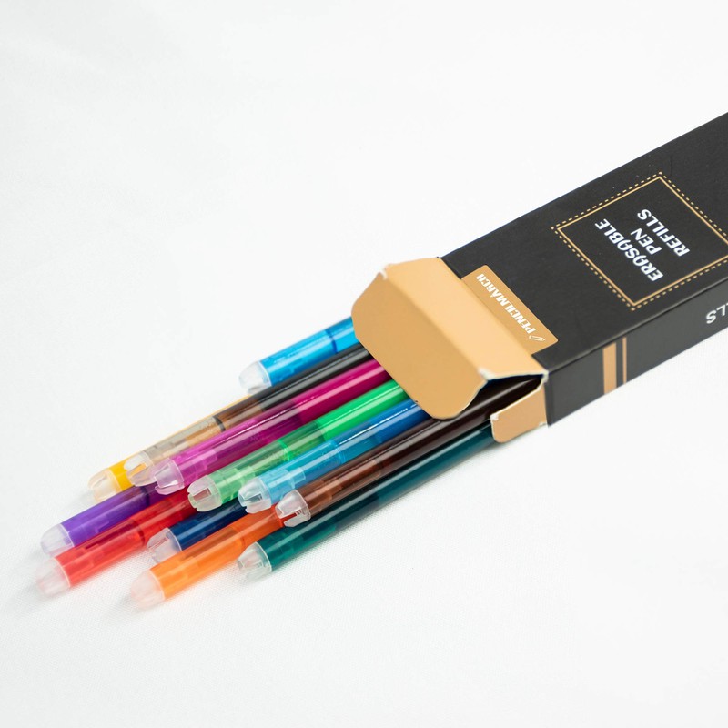 Ezigoo Rollerball Pen Refills for Erasable Pen 0.7 mm Tip