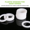 Door Hinge Plastic Washer Fitting Rings 100PCS Round Nylon Flat