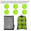 6 - Pack Pickleball Balls, 40 Holes Outdoor Pickleballs, High