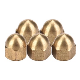 Brass Cap Nut Set Dome M4 Cap Nut Head Cap Hex Nuts Set Vehicle Fixings (M4 20 Pieces)