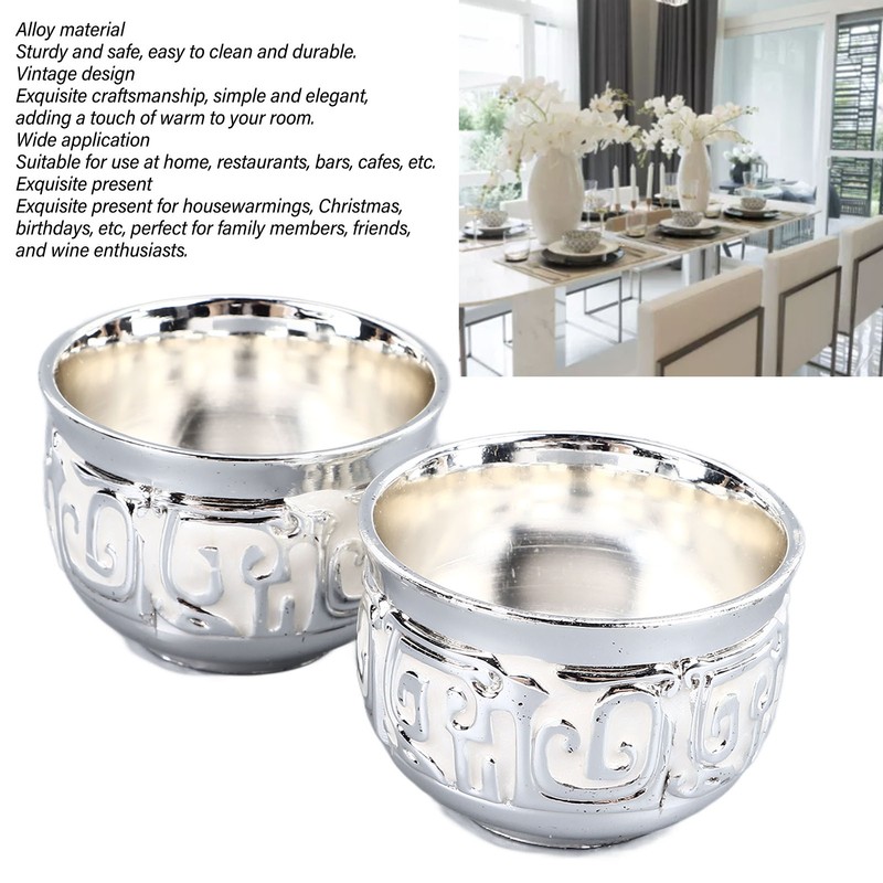 2pcs Vintage Wine Glass Innovative Exquisite Light Luxury Court Style