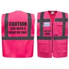 Caution Girl With A Whip On This Equestrian Zipped Pink