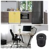 Sourcing Map 8Pcs M8 Threaded Plastic Black Tube End Cap