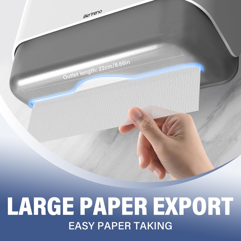 Bertreno Paper Towel Dispenser Wall Mount Multifold/Trifold/C Fold Paper Hand