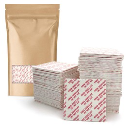 100 Pack - Desiccant, Plant Fiber Desiccant, Biodegradable and Environmentally Friendly Desiccant, Alternative to Silica Gel Bags for Food, Electronics, Closets, Jewelry and Secure Storage