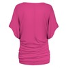 Hybrid & Company Womens Boat Neck Dolman Pink Top Shirt