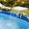 Pool Waterfall Fountain for Above-Ground Pools – Adjustable Clamp Spillway