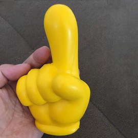 COGEEK Adorno de techo de espuma EVA para antena de dedo índice amarillo (índice)