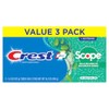 Crest Complete Whitening Plus Scope Toothpaste - Minty Fresh Triple