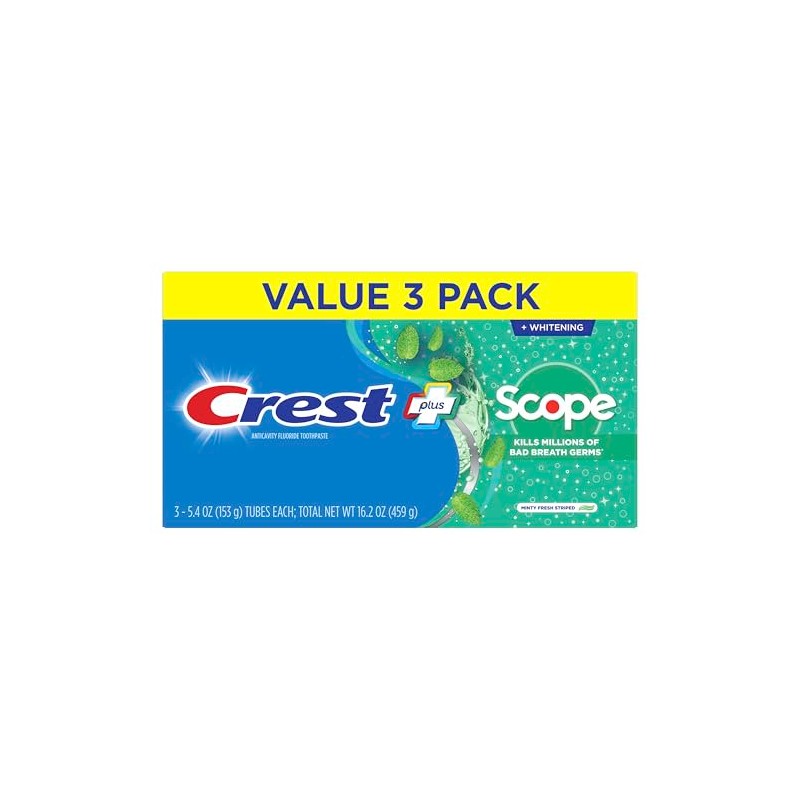Crest Complete Whitening Plus Scope Toothpaste - Minty Fresh Triple
