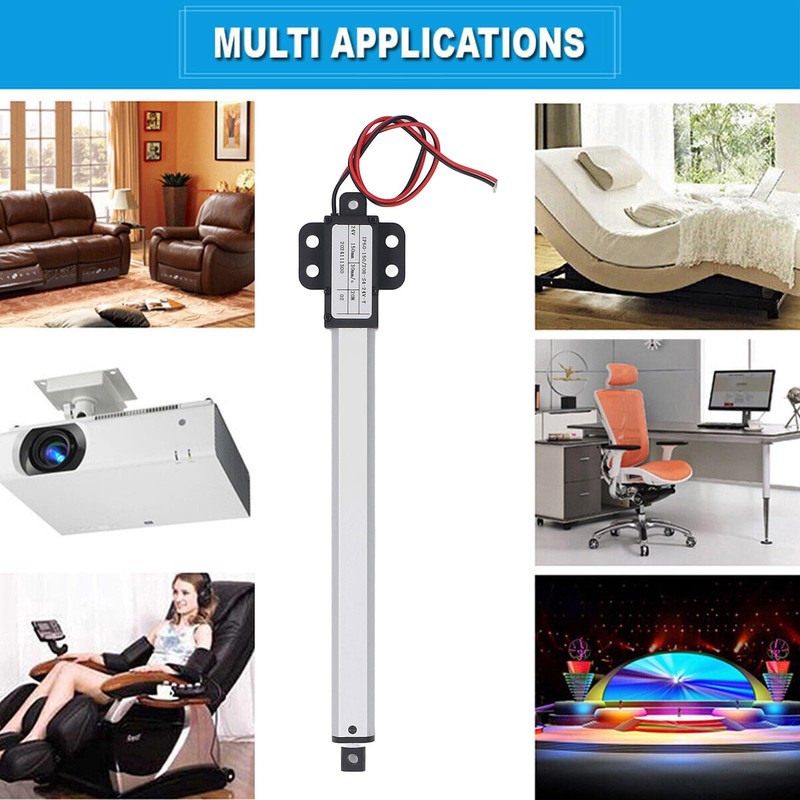 DC24V Electric Linear Actuator, 150 mm Stroke, 20 N Thrust,