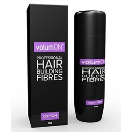 Volumon Professional Hair Building Fibres, Hair Loss Concealer, Cotton, 28 g, Up to 30 Get Use, Choose From 8 Hair Shades Colours (Dark Brown)