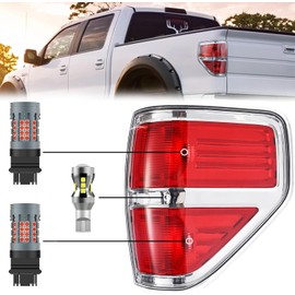RUNEWAX LED Tail Light Kits for Ford F150 2009-2014, 921/W16W Reverse Light + 3157 Brake/Tail/Rear Turn Signal Light Combo, 12V CANBUS Ready Plug N Play, Pack of 6