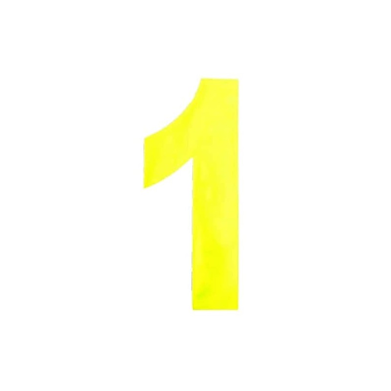 Merriway BH05615 (2 Pcs) Yellow High Visibility Reflective Plastic Stick-On